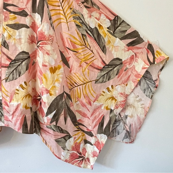 Joie 100% Linen Phara Floral Handkerchief Hem spaghetti Strap Dress Sz 6 (hh) - Picture 9 of 16